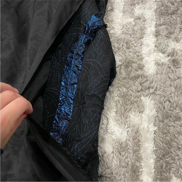 Ricki Lang for Nuit Blue Metallic and Velvet Mockneck Vintage VTG - Picture 7 of 15